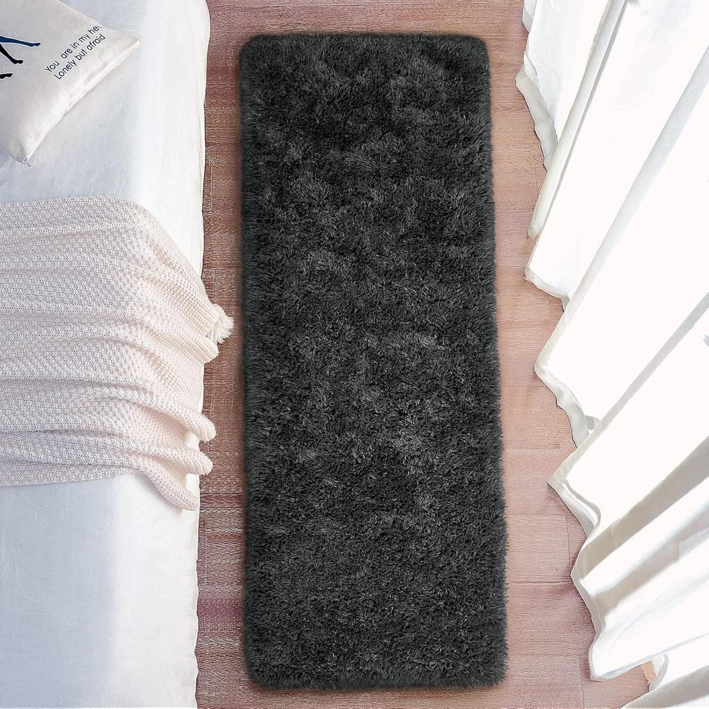 Modern Plush Long Carpet, Soft Bedroom Bedside Rug, Easy to Care for, Living Room Sofa Cushion, Home Decoration