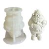 Santa Claus Silicone Molds Epoxy Resin Mold  Scented Candle Mold Christmas Ornament Making Tool for Making Crafts