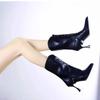 Fashion Women Sexy Pointed Toe Thin High Heels Mid-calf Boots 2025 Autumn Winter New Short Boots Woman Fashion Design High-heeled Botas