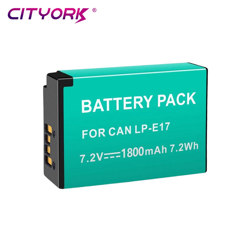 1800mAh LPE17 LP E17 LP-E17 Battery +LCD USB Charger For Canon EOS RP 200D M3 M6 750D 760D T6i T6s 800D 8000D Kiss X8i Camera