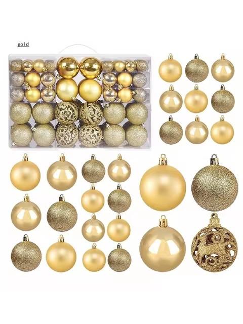 100pcs Christmas Decor Baubles Tree Xmas Balls Party Wedding Ornament Party Supplies Xmas Ornament Ball Xmas Baubles