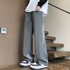 Qiuxin new design sense three bars outdoor paratrooper pants men's straight long pants casual pants one piece shop