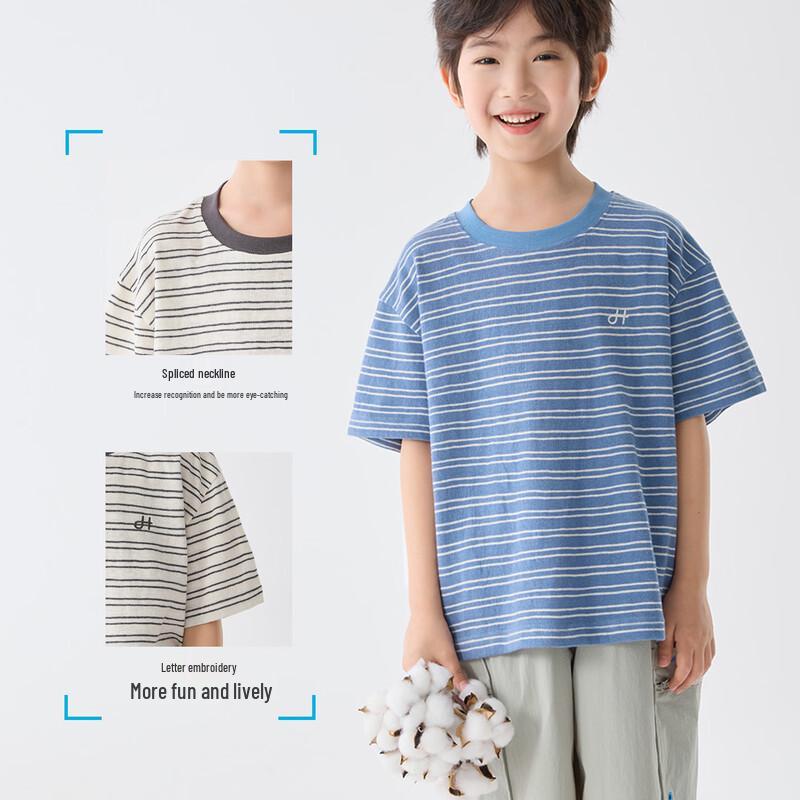 Boys' Striped Short Sleeve Summer T-Shirt