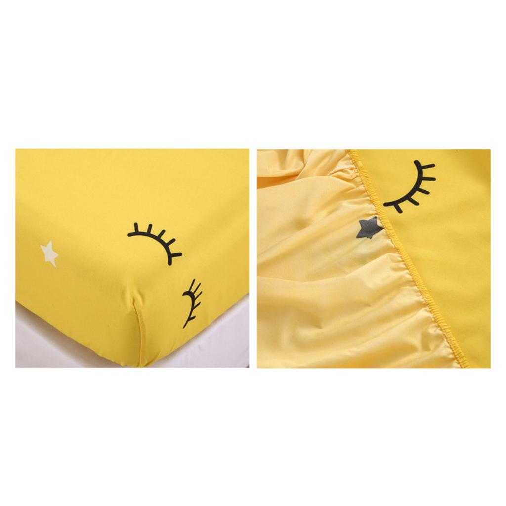 Printed Bedroom Home Hotel Light Beige Soft and Comfortable Bed Sheet