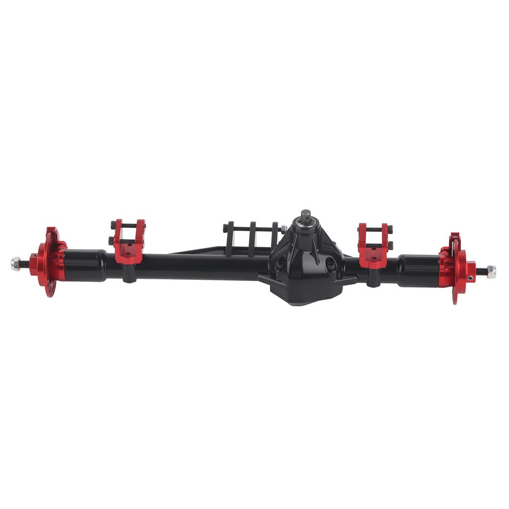 RC Metal Rear Axle Assembly for AXIAL RBX10 Ryft 110 RC Car Upgrade Parts Accessories(Black Red )