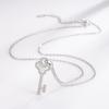 Imitation Fritillary Key Necklace Female, Simple And Exquisite High-End Collarbone Chain Jewelry