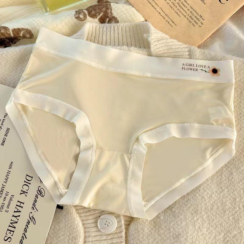 Damen Frühling und Sommer Kontrahiert Frisch und Süß Eis Seide Nacktes Gefühl Spurlos im Taillen Dreieck Slip