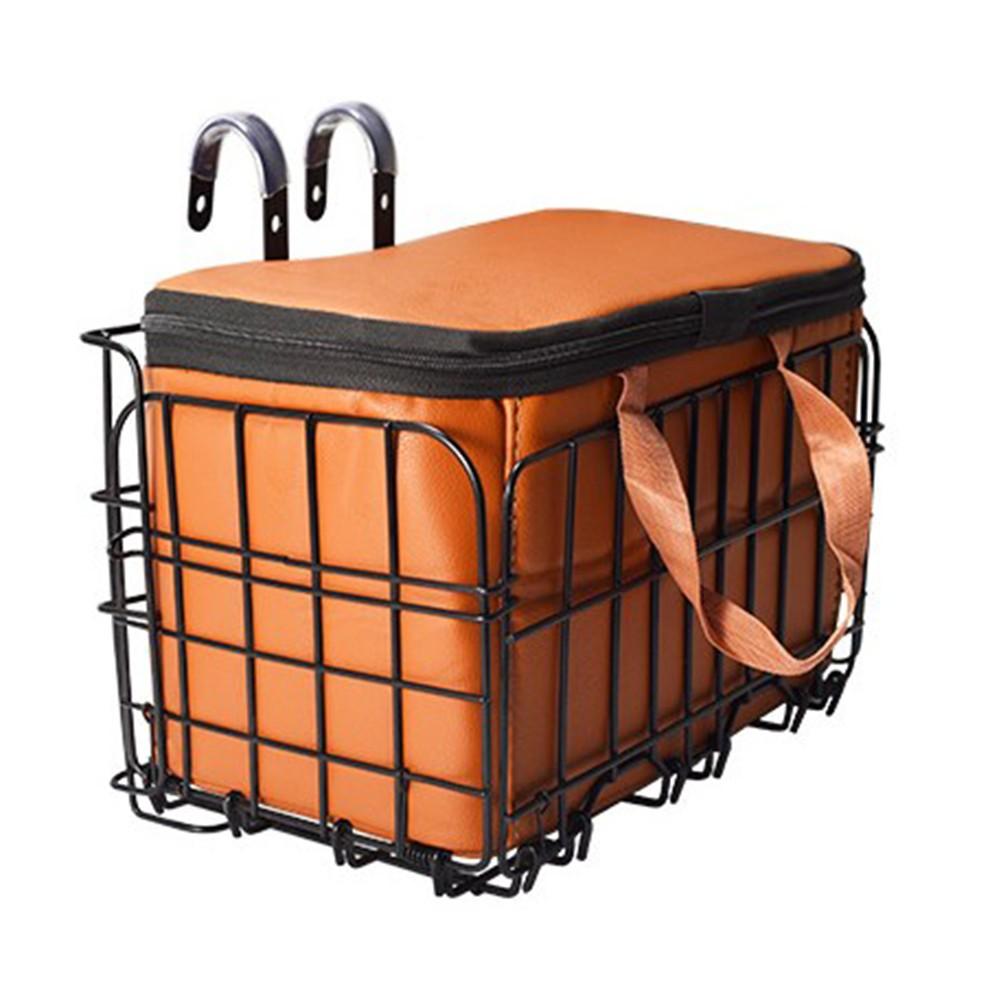 Panier de vélo pliable avec doublure amovible, adapté pour les courses et les jouets