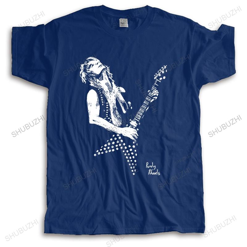 Hot Sale Homme Summer T-shirt Brand O-neck T Shirts Randy Rhoads Guitar Tribute Fashion Cotton Unisex Teeshirt Euro Size TOPS