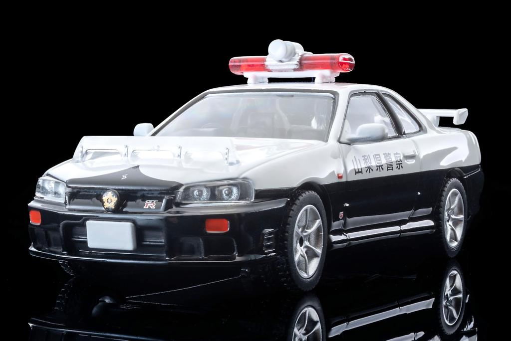 TOMYTEC Tomica Limited Vintage Neo Nissan Skyline Sports Coupe 25GT TURBO Patrol Car Yamanashi Prefectural Police Finished Model 336716 1/64 LV-N366a