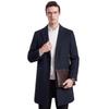 Men's Wool-Blend Mid-Length Coat