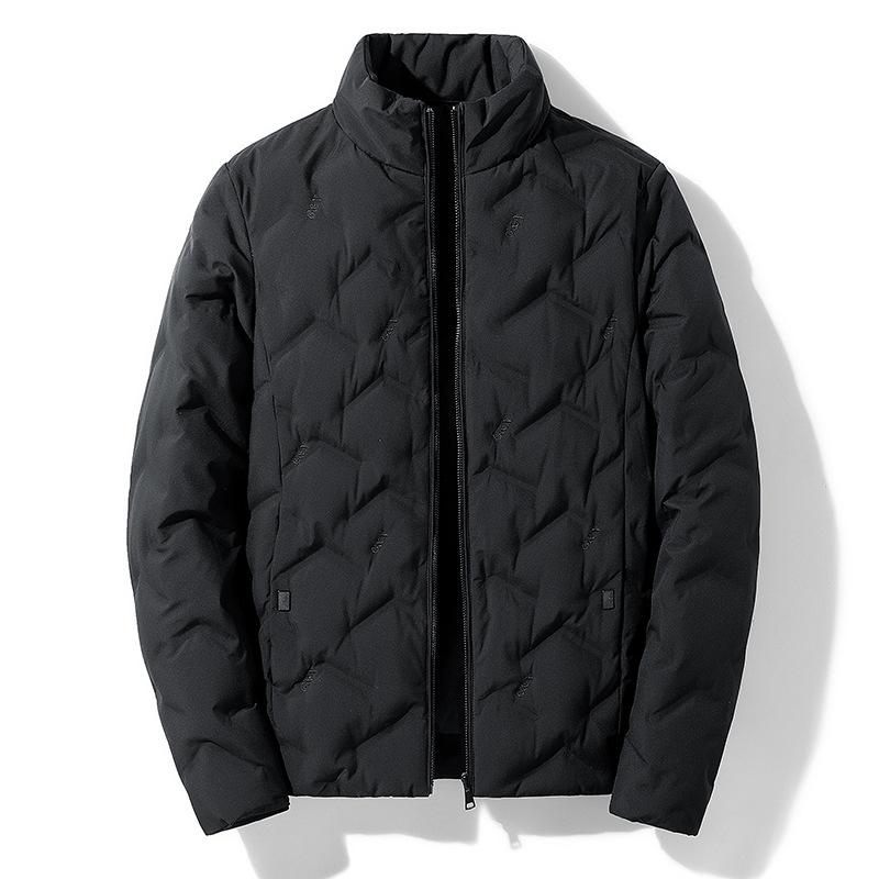 

Men s autumn and winter men s down jackets, youth Korean version of handsome, warm and thickened stand-up collar jacket tops trendy casual 4XL