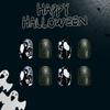 Halloween Press on Nail French Tips Fake Nail Acrylic Nail Square False Nail Glues on Nail Stick on Nail for Womens