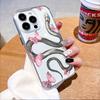 Snake with Pink Butterflies Phone Case for IPhone 17 15 16 14 13 12 11 Pro Max  Plus 12 13 Mini TPU Protect Cover