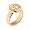 Letter Decoration Hollow Design Ring Women Ring Gold R1144CDNLQ-D301TM