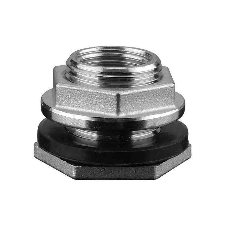 1/2” 3/4” 1” 1-1/4” 2" BSP Außengewinde 304 Edelstahlrohr Einzelner loser Schlüssel Drehanschlussmutter Wassertank Verbindungsstück