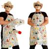 Funny Surprise Gag Gift Apron for Men Adjustable Straps Waterproof BBQ Cooking Apron for Dad Grandpa Father's Day Birthday Christmas Gift