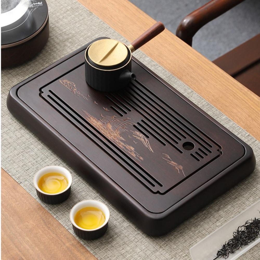 Bambusový čajový podnos Přenosná čajová souprava Kung Fu Domácí čajový stolek