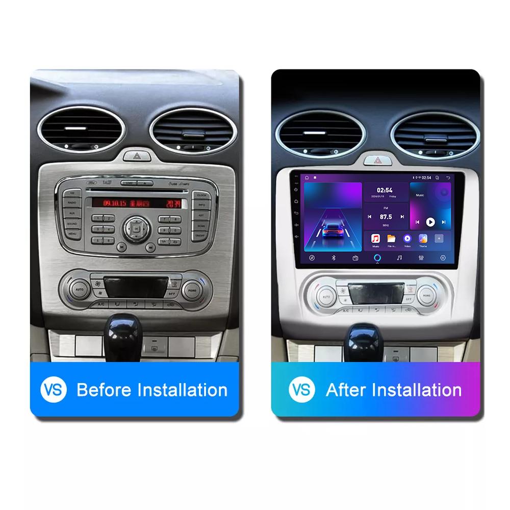 Android Car-Play Car Radio For Focus EXI MT 2 3 Mk2 2004-2011 Multimedia Player Head Unit Stereo GPS Navigation BT WIFI,2+64GB