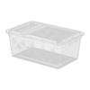 Reptile Feeding Box Clear Terrarium Habitat Reusable Hatching Container Critter Keeper for Frog Bearded Dragon Snake Critter