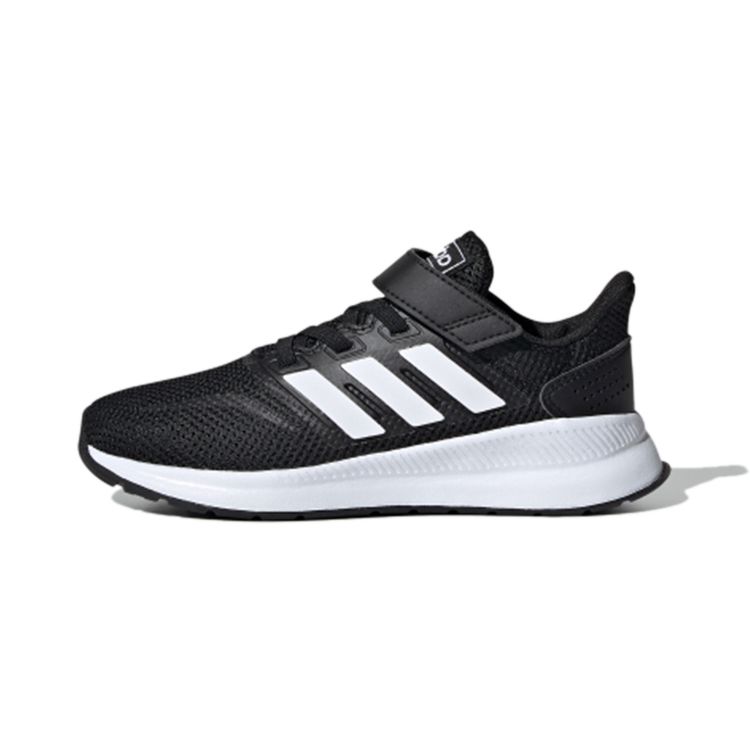 Adidas Neo Runfalcon Comfortable Versatile Non-Slip Durable Low-Top Running Shoes Kids Sneakers Black White EG1583