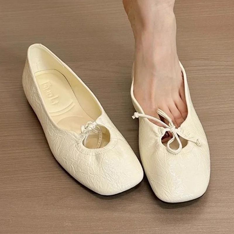 

Модные балетки Женские лоферы Весенняя мода Повседневная обувь Платье Лолиты Женские сандалии 2025 Дизайнерский бренд Бант Спорт Женские кроссовки 35 абрикосовый