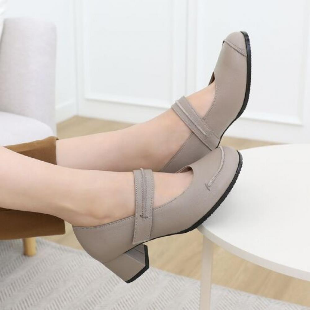 JiSyu Women S Sierra Mary Jane pumpS Natural lambSkin