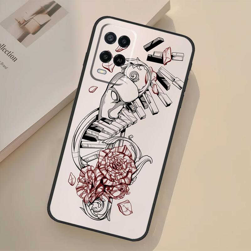 Musical Music Note Case For Oppo A5 Pro A15 A17 A57 A77 A18 A38 A58 A78 A98 A96 A76 A16 A94 A74 A54 A40 A60 A80