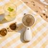 Portable Mini Handheld Fan with Three Speed Settings Rechargeable Battery Operated Compact Design for Personal Use Indoor and Outdoor