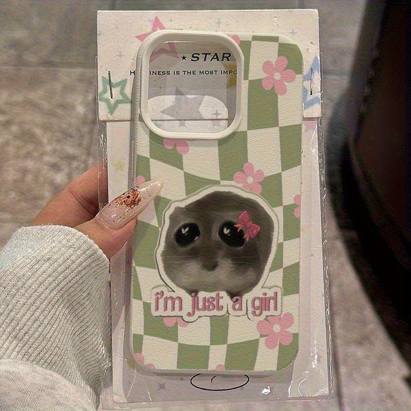 

Phone Case For iPhone 17 16 15 14 13 12 11 Pro Max XS XR Plus 17 Air 16 17 Pro Soft Cover Cute Hamster Floral Green Plaid Design iphone 14