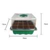12Grids Seed Starter Tray Mini Greenhouse with Ventilation Hole Plant Germination Base Seeds Growing Cultivation Planting Box