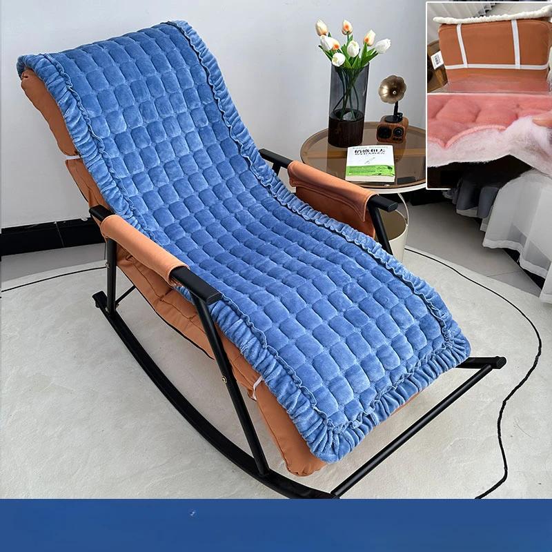 55x160cm Winter Thickened Foldable Rocking Long Chair Cushion for Garden Balcony Lounge Seating Sofa Tatami Mattress Home Decor