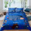 (Pimpi) Set Biancheria da Letto, Copripiumino con Stampa 3D di Cartoni Animati, Morbido e Confortevole, Misura King Size, Adatto come Regalo per Ragazzi e