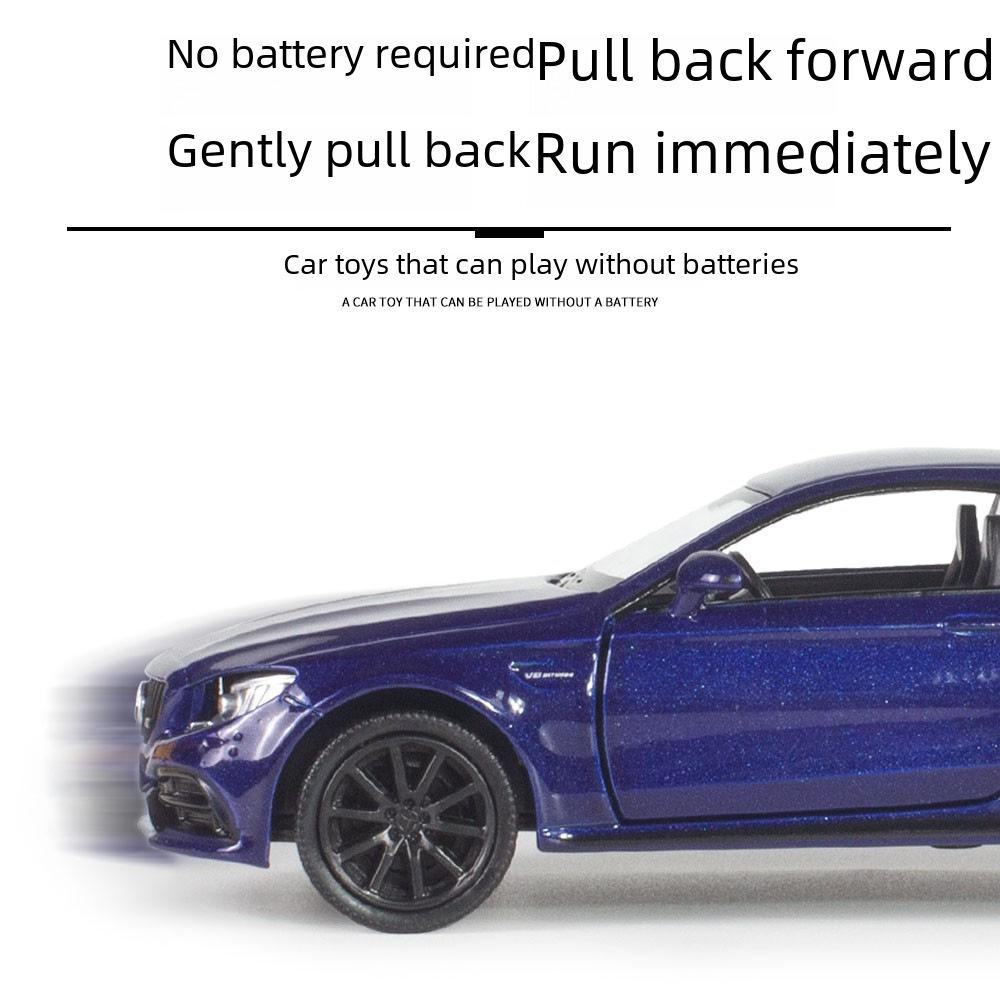 1:36 Mercedes-Benz Metall-Spielzeugauto mit Rückzugstüren für Kinder - Schmuckornament