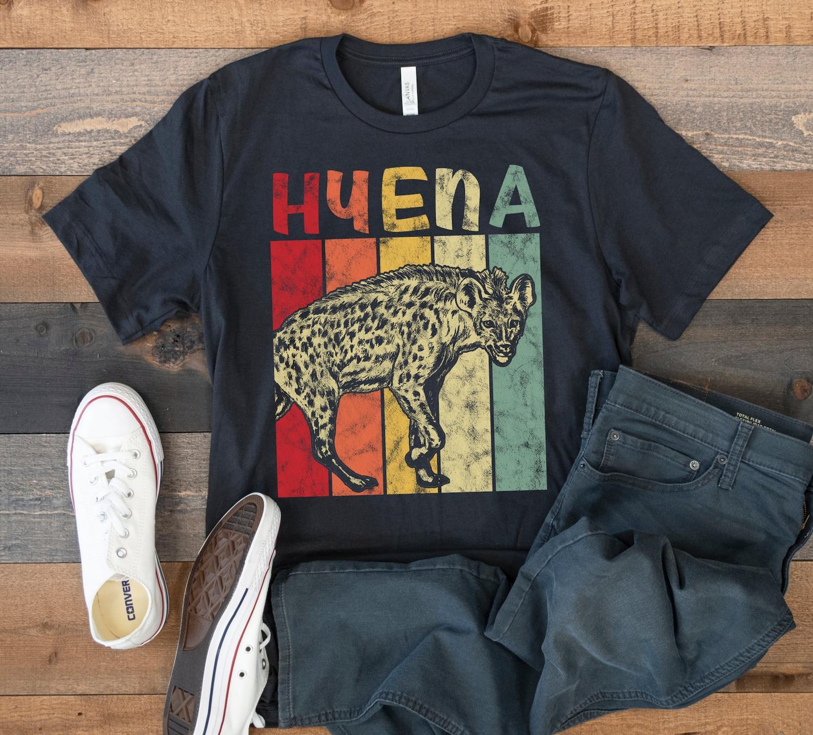 Hyena T-Shirt, Retro Hyenas Tank Top, T-shirt, T-shirt,T-shirt, Kids Tee Apparel Gift 3XL