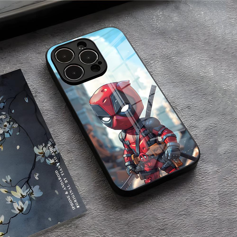 Baby Marvel Venom Groot Funda Phone Case For IPhone 17 Air 16 E Pro Max 15 14 13 Mini 12 Pro 11 Max Plus Black Glass Cover