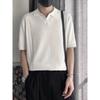 Mens Slim Fit Polo Shirt Breathable Thin Knit Tee Casual Fashion Top Daily Wear