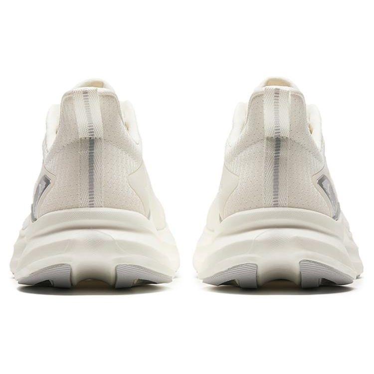 Anta Wind Control Comfortable Commuting Mesh Shock Absorbing Breathable Lightweight Low Top Running Shoes Men Sneaker Beige 912425506-1