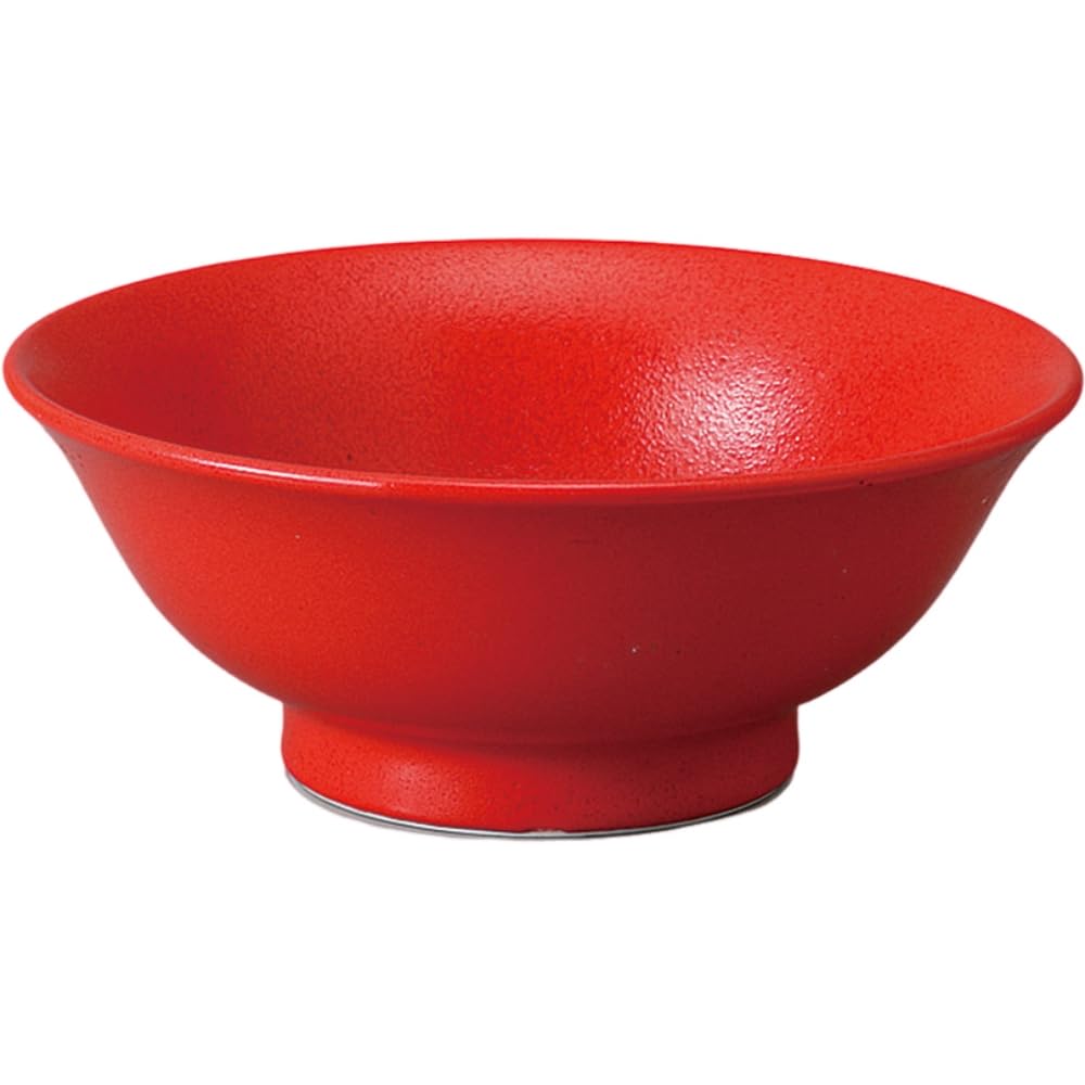 Ale-net Ramen Bowl, Yuzu Red Ribbon, 6.3cm, Mino Ware, Chinese Tableware