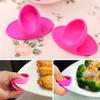 2Pcs Convenient Heat Insulated Silicone Oven Mitts with Nonslip Finger Clips for Kitchen Cook Tools Accessories