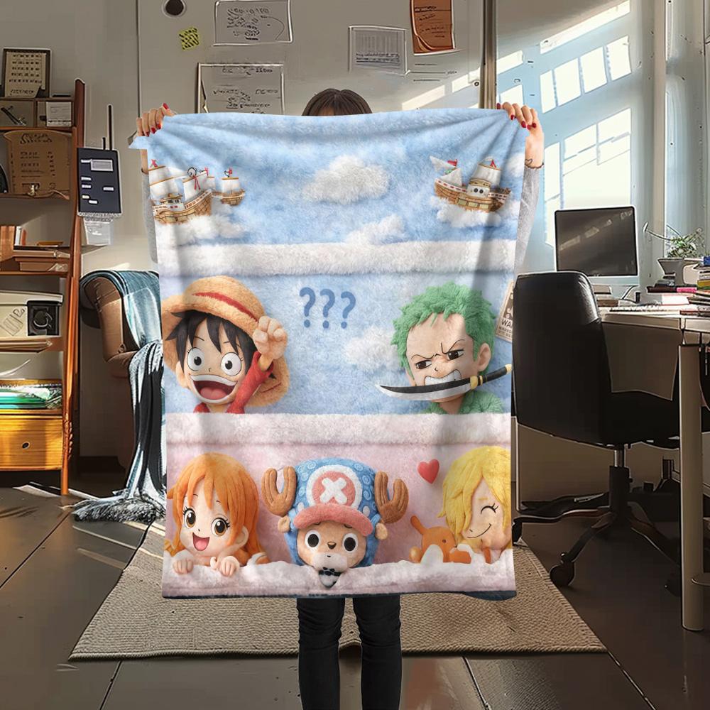 One Piece Flannel Blanket, High quality Comfortable for All Seasons, Home Decor, Warmth and Comfort