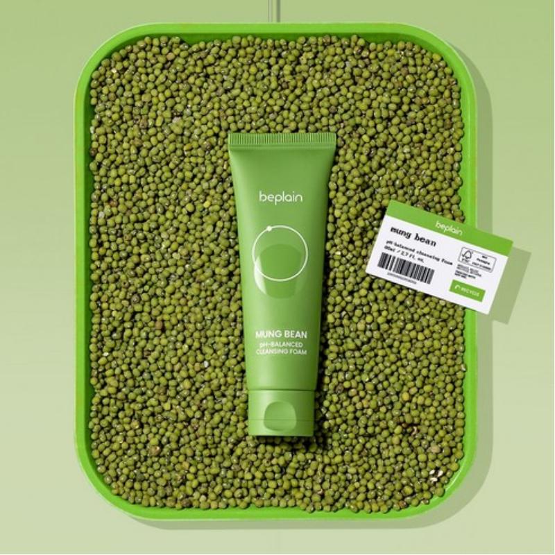 BEPLAIN Mung Bean pH-Balanced Cleansing Foam 80ml (2 Options)
