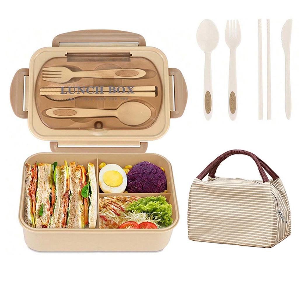 Spot Grid 304 Stainless Steel Bento Lunch Box - Microwaveable & Insulated for Women
