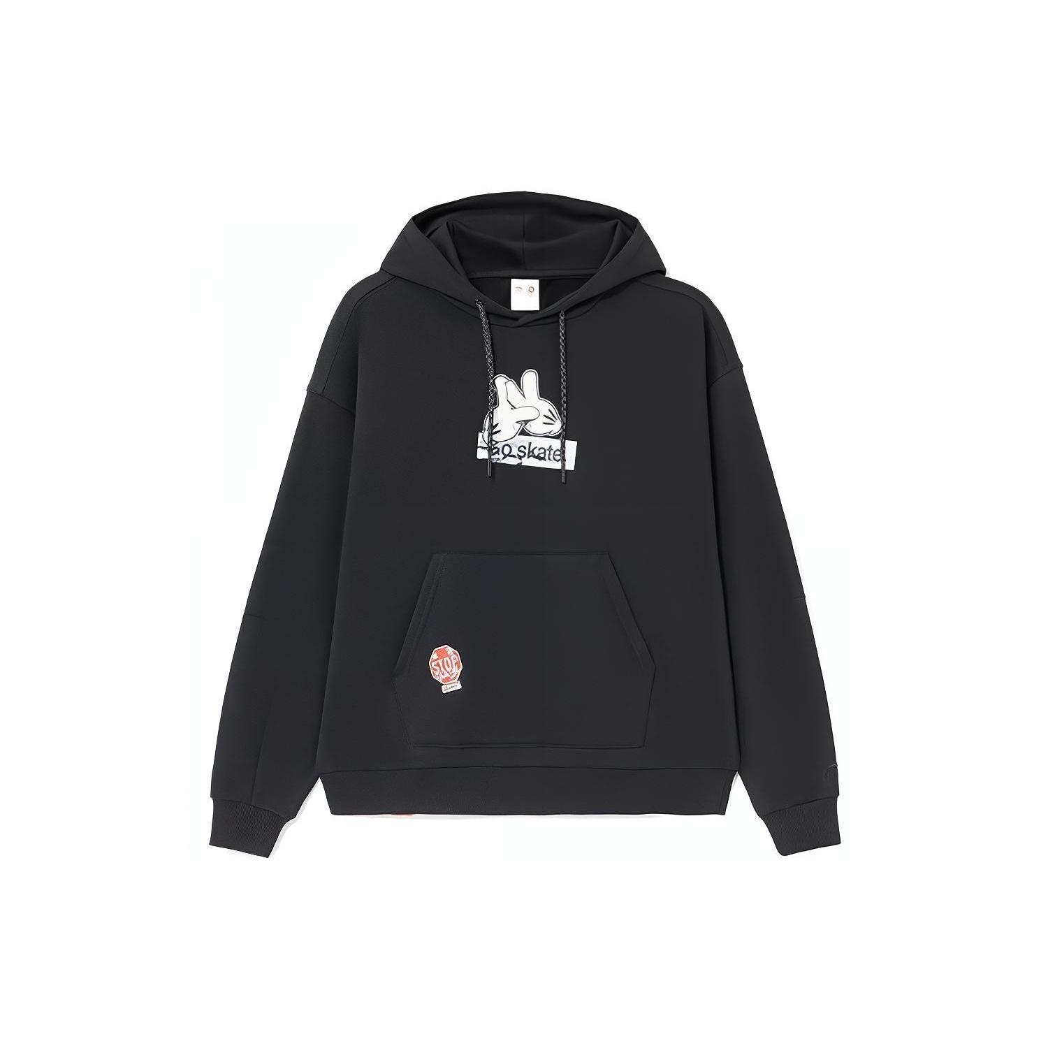 Li-Ning x OG_SLICK Crossover Skateboard Series Hoodie Black Unisex AWDS173-3 XL