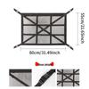 Car Roof Storage Mesh Pocket with Cross Direct Buckle - Dual Use Net for Car Roof Storage