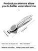 Zinc Alloy Garlic Press Manual Ginger Crusher Kitchen Tool Stainless Steel Peeler Mincer Gadget For Home Cooking Restaurant Use