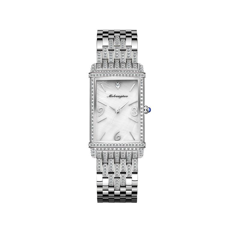 Direct Supply Women S Watch Steel Belt Waterproof Fritillary Diamond Student Quartz Watch