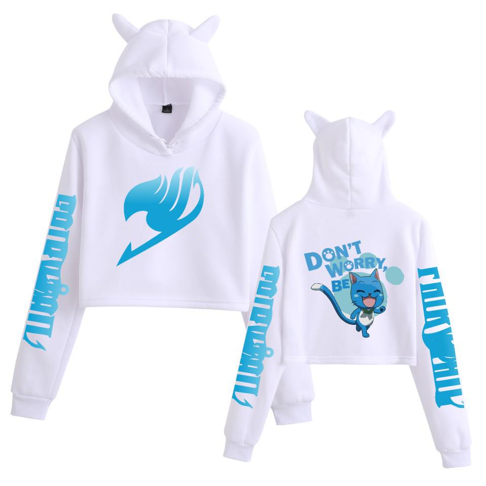 Fairy Tail Character Cat Ear Hoodie Sweatshirt for Women