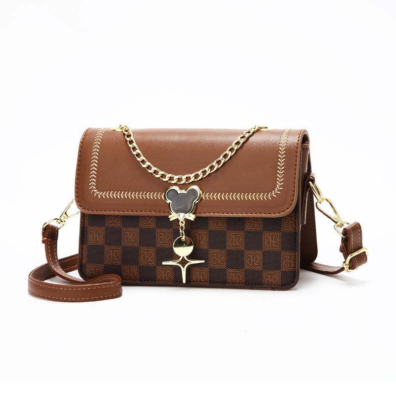 Bag Women's 2025 New Versatile Small Square Bag Premium Sense Portable Women's Bag Pu Shoulder Crossbody Bag Women's Bag