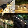 Solar LED Step Light Waterproof Outdoor Deck Fence Stair Lamp Energy Saving Garden Patio Wall Lighting for Yard Railing Decoration